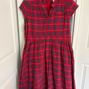 Maya Traders 100% cotton plaid dress